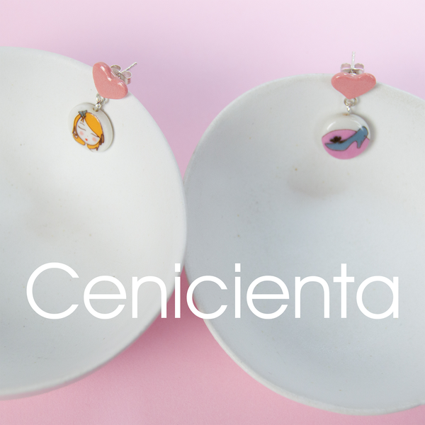Colección Cenicienta. Piezas realizadas a mano en porcelana, cocidas a 1250º C por krea cerámica